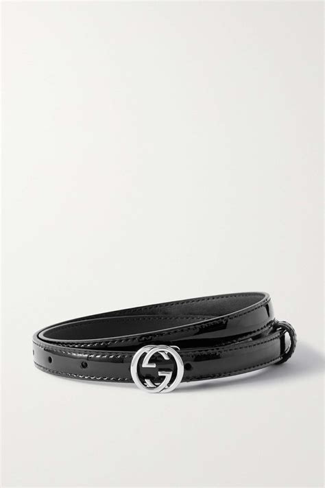 gucci interlocking g belt black|Gucci belt without buckle.